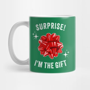 Surprise! I'm The Gift - Funny Christmas Bow Mug